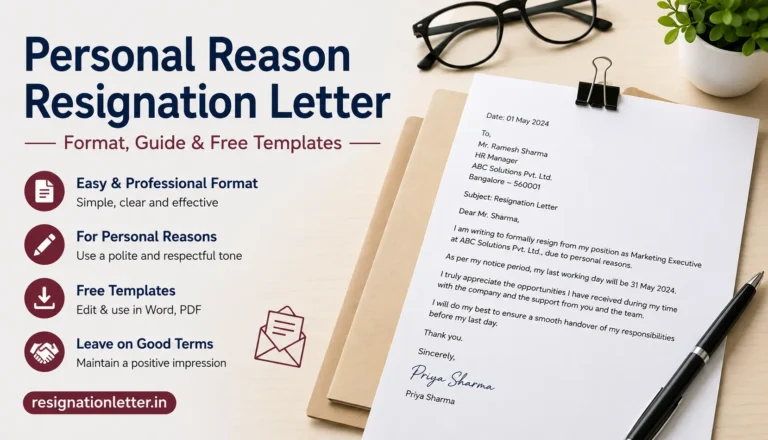 Personal Reason Resignation Letter Format: Guide + Free Templates