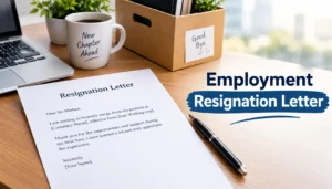 employment resignation letter