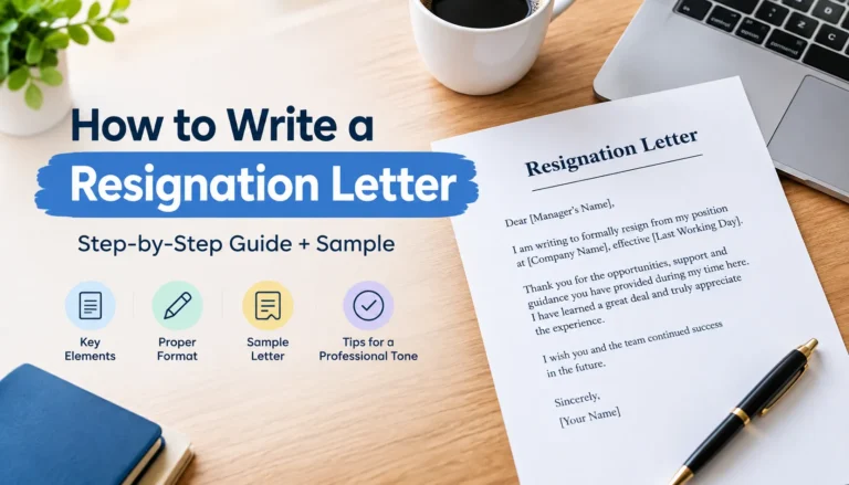 how to write a resignation letter