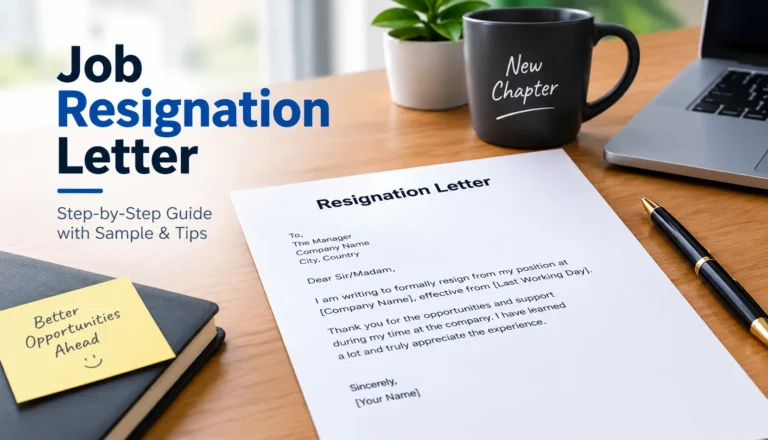job resignation letter