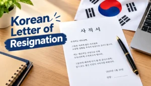 korean letter of resignation