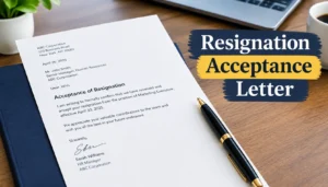 resignation acceptance letter