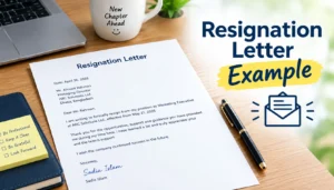 resignation letter example