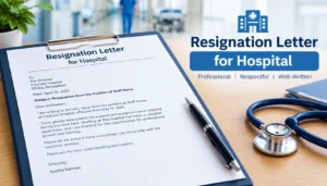 resignation letter for hospital