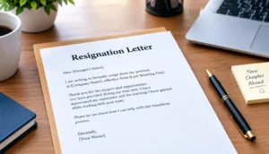resignation letter from job