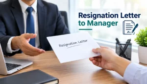 resignation letter to manager