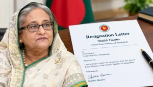 sheikh hasina resignation letter